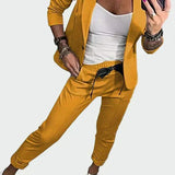 Ella - Women's Loose Pants Set with Blazer