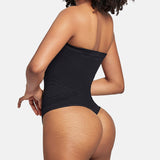 Seamless Bandeau Shaping Bodysuit with Removable Straps