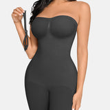 Strapless Tummy Control Seamless Bodysuit with Removable Straps