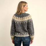 Noelle - Chunky Vintage Sweater with Cream Yoke