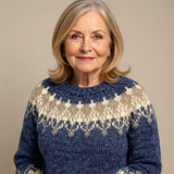 Noelle - Chunky Vintage Sweater with Cream Yoke