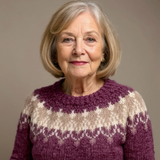 Noelle - Chunky Vintage Sweater with Cream Yoke