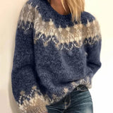 Noelle - Chunky Vintage Sweater with Cream Yoke