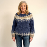 Noelle - Chunky Vintage Sweater with Cream Yoke