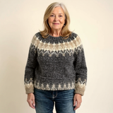 Noelle - Chunky Vintage Sweater with Cream Yoke