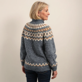 Sybil - Vintage Sweater with Nordic Yoke, Four Colours