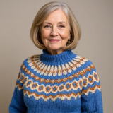 Sybil - Vintage Sweater with Nordic Yoke, Four Colours