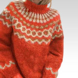 Sybil - Vintage Sweater with Nordic Yoke, Four Colours