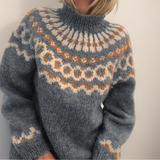 Sybil - Vintage Sweater with Nordic Yoke, Four Colours