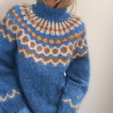 Sybil - Vintage Sweater with Nordic Yoke, Four Colours