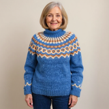 Sybil - Vintage Sweater with Nordic Yoke, Four Colours