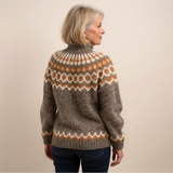 Sybil - Vintage Sweater with Nordic Yoke, Four Colours