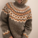 Sybil - Vintage Sweater with Nordic Yoke, Four Colours