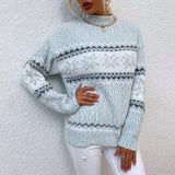 Josephine - Vintage Sweater with Snowflake Band, Four Colours