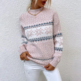 Josephine - Vintage Sweater with Snowflake Band, Four Colours