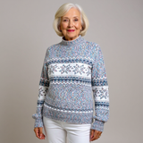 Josephine - Vintage Sweater with Snowflake Band, Four Colours
