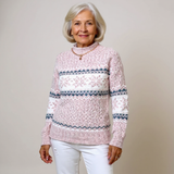 Josephine - Vintage Sweater with Snowflake Band, Four Colours