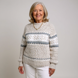 Josephine - Vintage Sweater with Snowflake Band, Four Colours