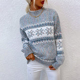 Josephine - Vintage Sweater with Snowflake Band, Four Colours