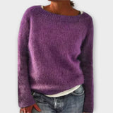 Clarice - Plain Vintage Sweater in Eight Colours