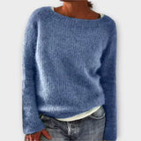 Clarice - Plain Vintage Sweater in Eight Colours