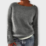 Clarice - Plain Vintage Sweater in Eight Colours