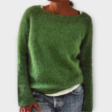 Clarice - Plain Vintage Sweater in Eight Colours