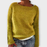 Clarice - Plain Vintage Sweater in Eight Colours