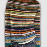 Rosemary - Nordic Vintage Sweater with Wide Colour Stripes