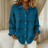 Valerie - Teal Plaid Cardigan