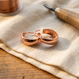 Burl Copper Earrings