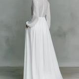 Christine - Flowing Button-Front Maxi Dress