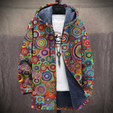 Cora - Multicoloured Concentric Circle Print Jacket