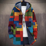 Adeline - Multicoloured Geometric Block Print Jacket