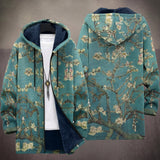 Joan - Teal Almond Blossom Print Jacket