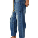 Margaret - Patchwork Drawstring Jeans